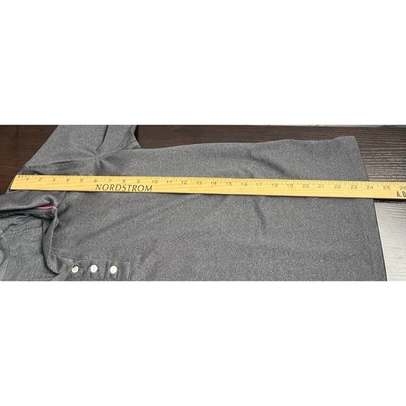 Pebble Beach Performance Polo Shirt Women's Size Large Gray V Neck Golf Tennis - Picture 5 of 8